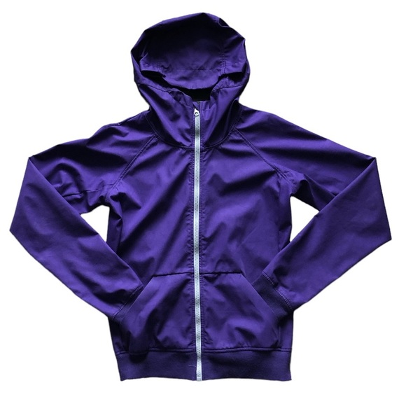 Bench Jacket with Hood Purple Size XS - Picture 2 of 5
